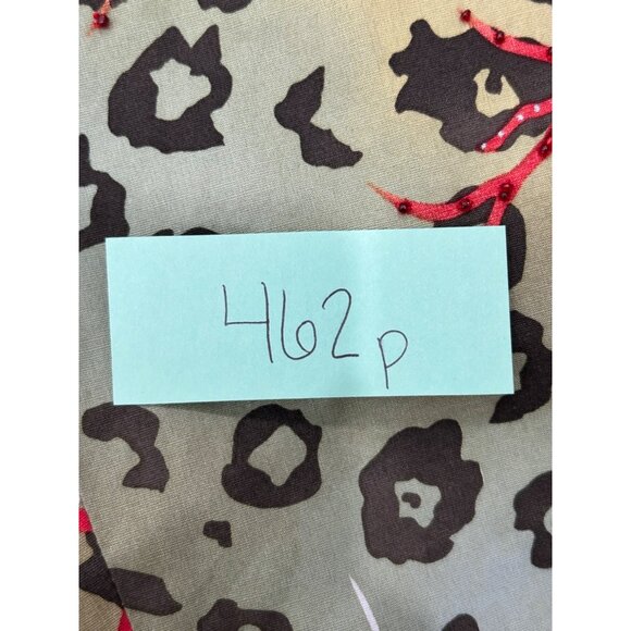 Silk Club Collection NWT Leopard Printed Pants Size 8 - Picture 8 of 9